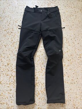 Quechua Black Cargo Softshell Hiking Pants